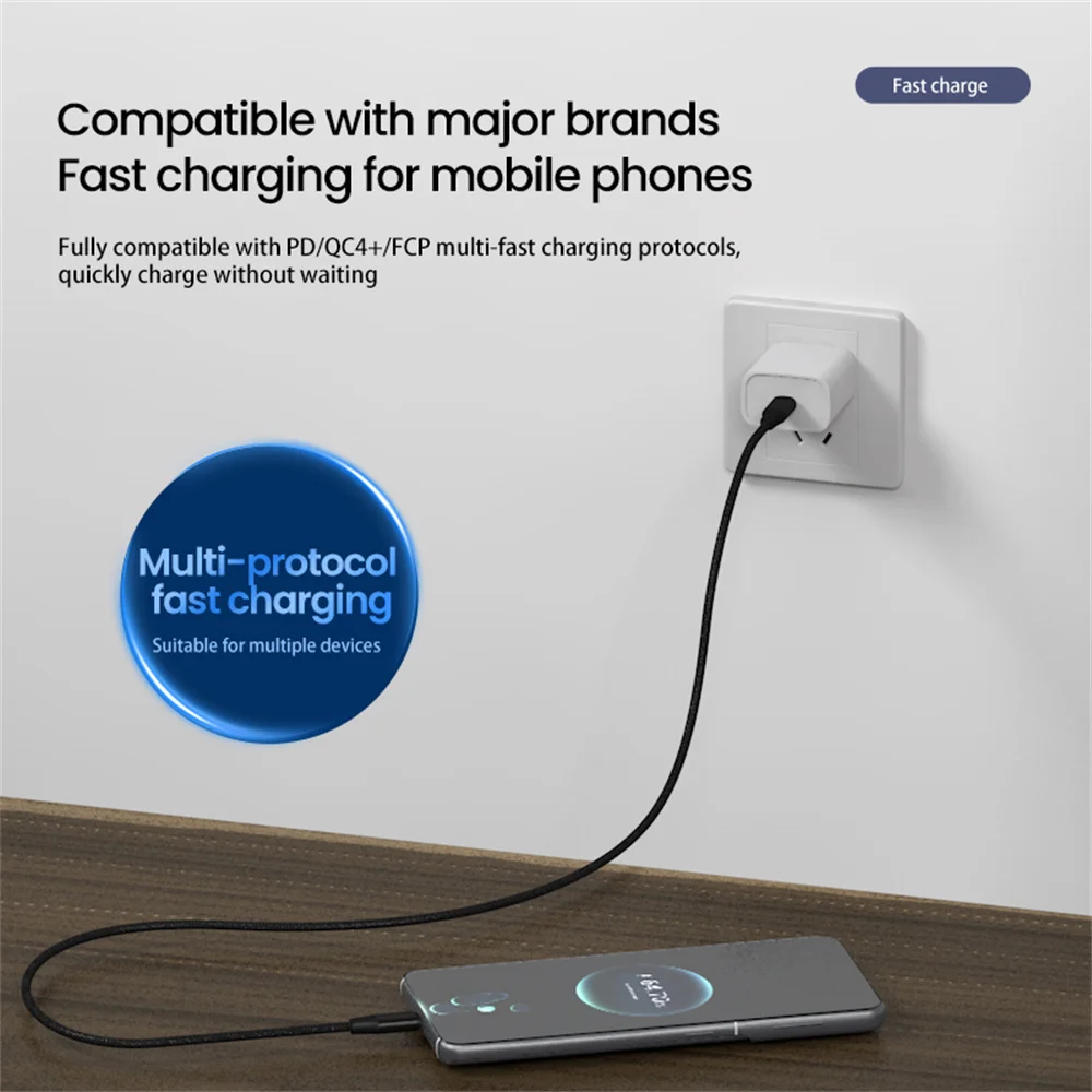 USB-кабель UKGO 200 Вт/240 Вт 480 Мбит/с 2021