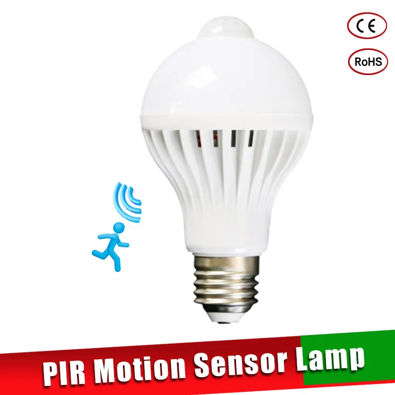 

LED PIR Motion Sensor Lamp Smart Light Bulb E27 100-240V Led Lamp Light Bulb 5w7w9W PIR Infrared Body Sound Light For Home Stair