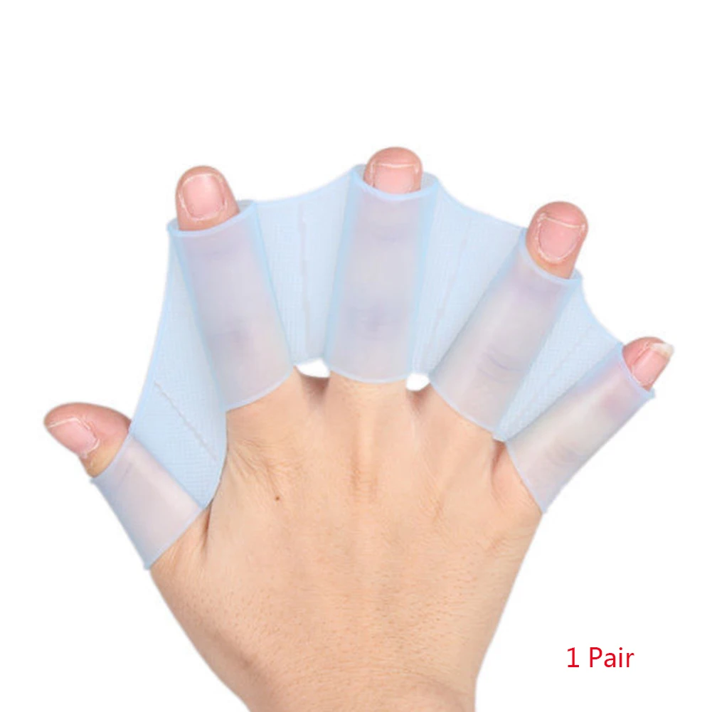 

Women Men Water Sports Webbed Easy Apply Beginner Flexible Diving Solid Hydrodynamic Swimming Silicone Hand Paddles