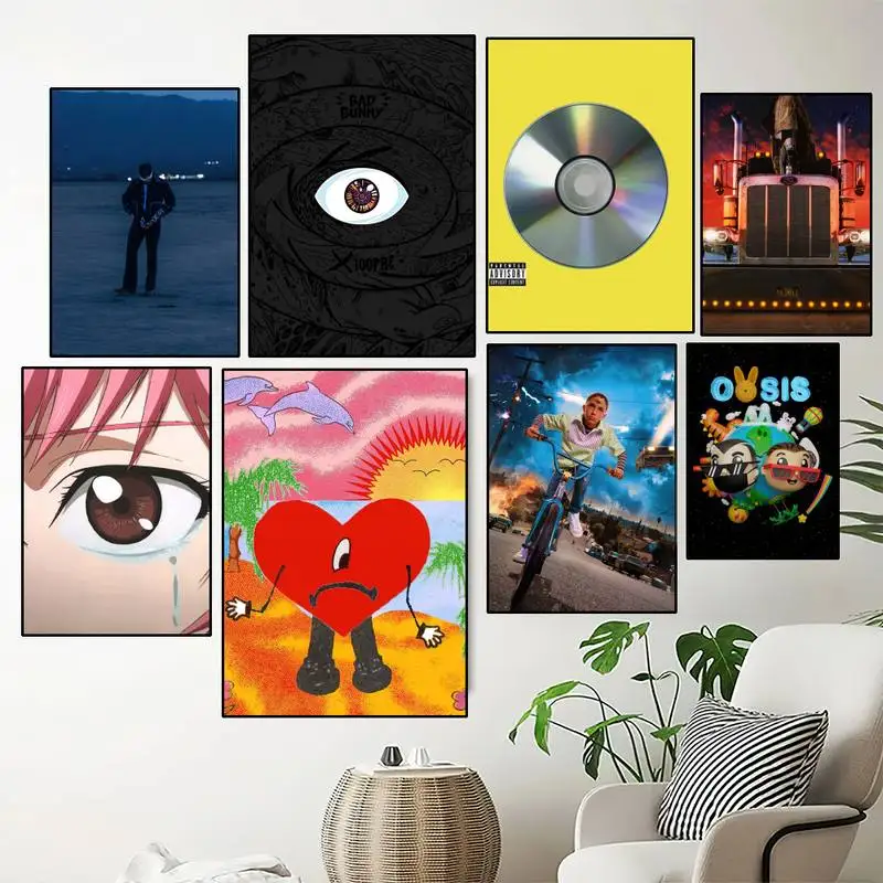 

Rapper B-Bad B-Bunny POSTER Prints Wall Painting Bedroom Living Room Decoration Home