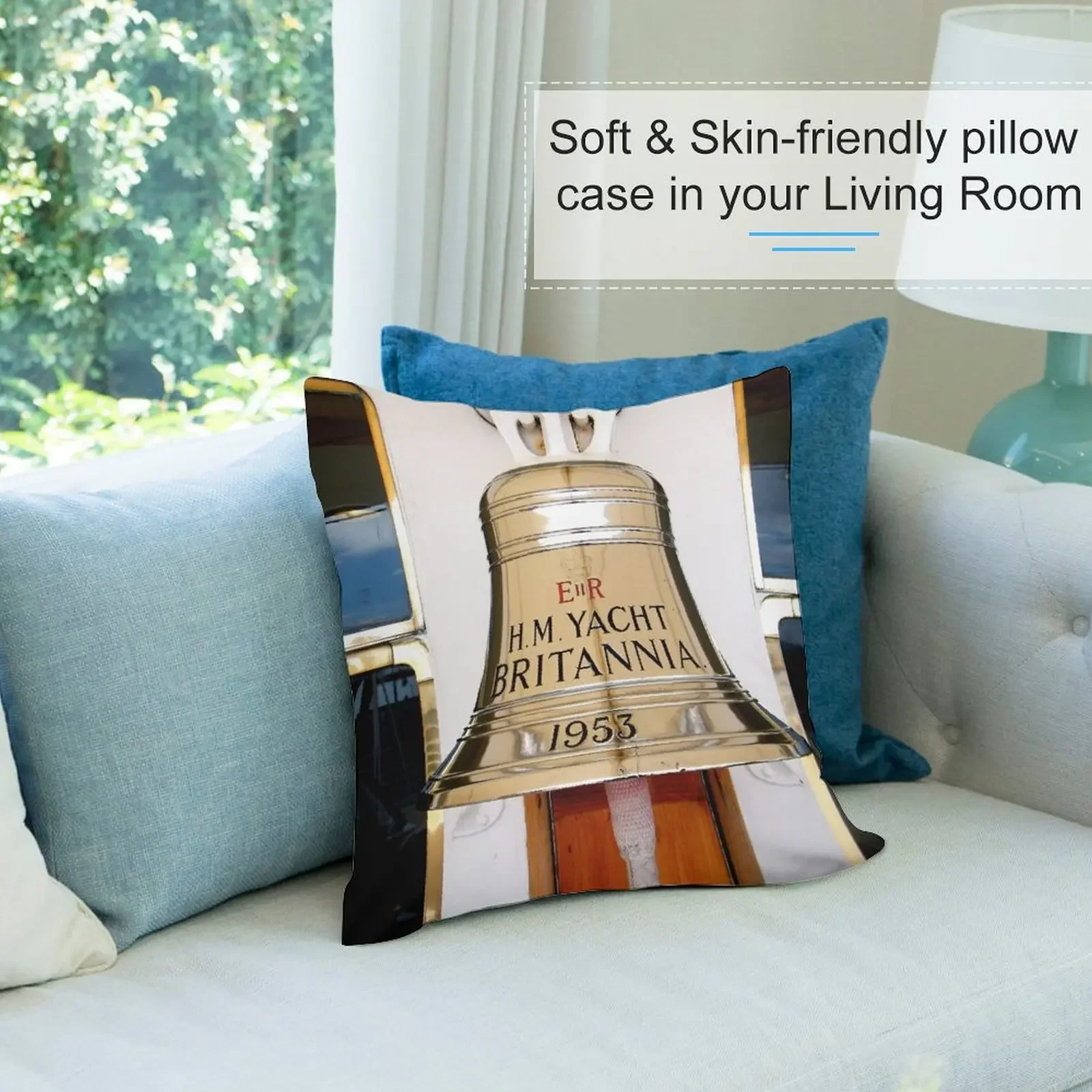 Колокольчик Королевская яхта Британская декоративная подушка Подушки для