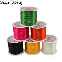 70mroll 0 5mm colorful stretchy elastic rope cord crystal string for jewelry making beading bracelet wire thread rope