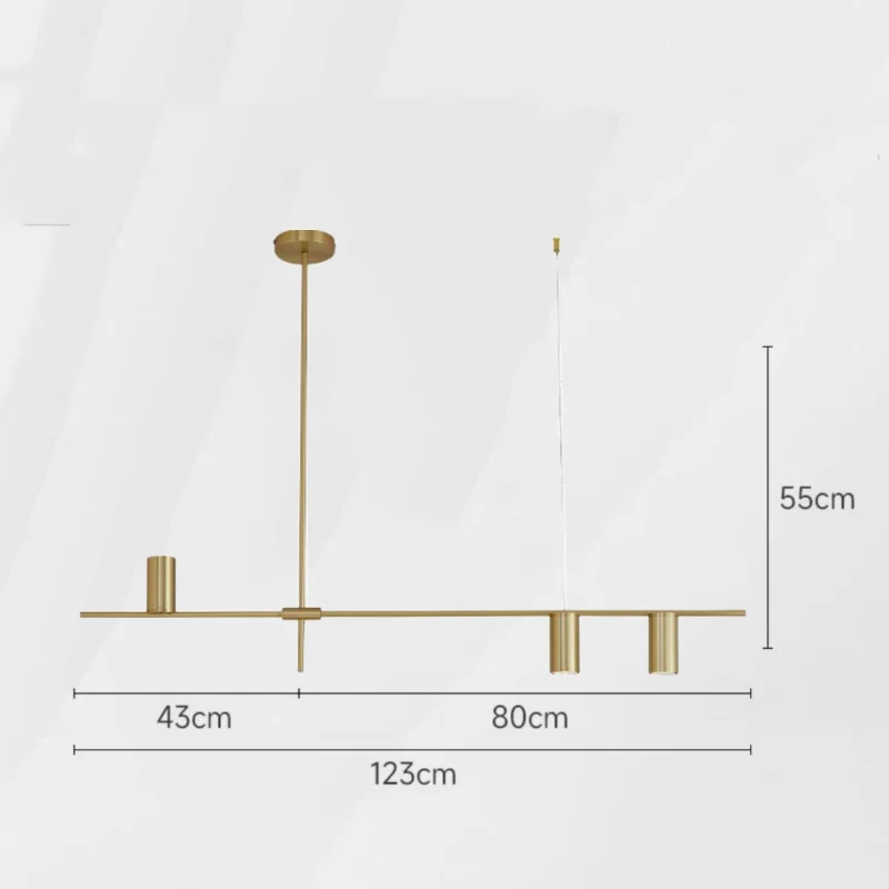 

Линейная люстра HomeLover черная золото
