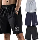 Шорты Tuveke мужские с принтом Иисуса, Модные дышащие спортивные однотонные свободные пятиконечные, с кулиской, для бега, летние