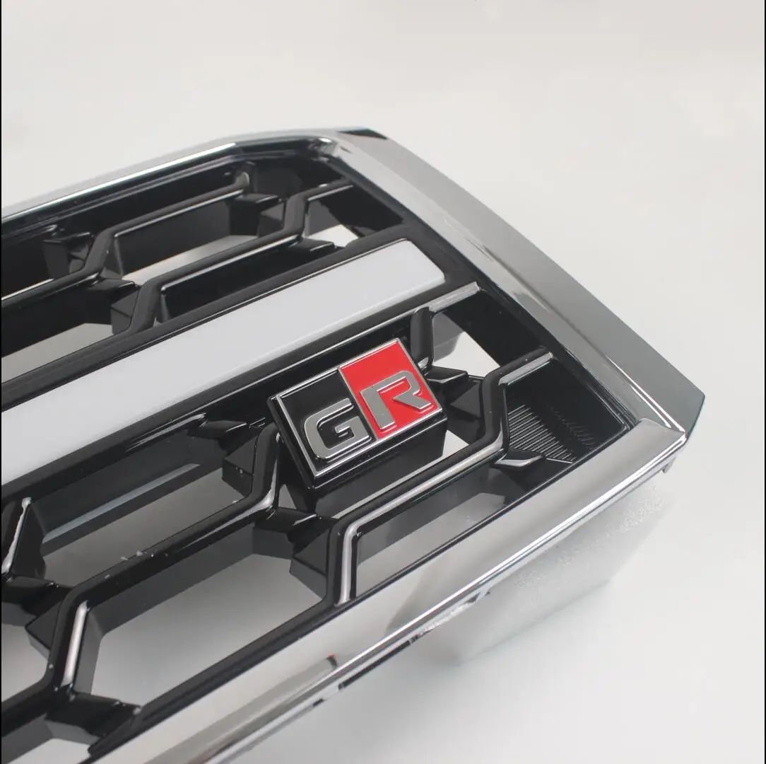 Светодиодный хромированный передний гриль GR сменная решетка для Toyota Land Cruiser 70 76 79