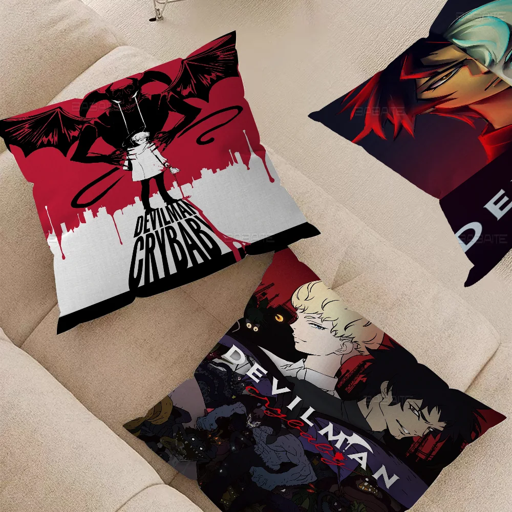 Anime D-Devilman C-Crybaby Pillow Gift Home Office Decoration Bedroom Sofa Car Cushion CoverPillow Case