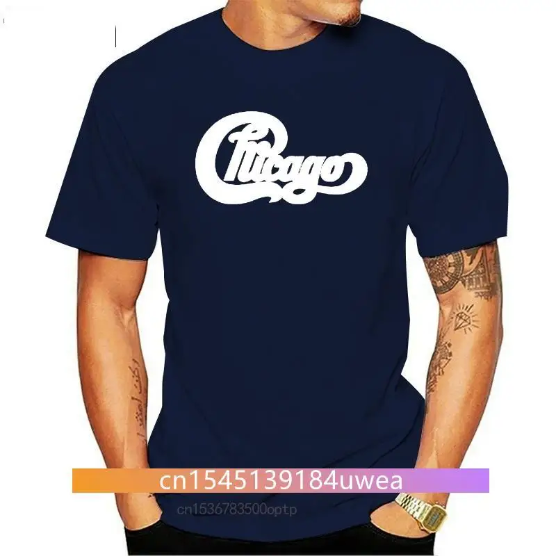 New 2021 Chicago Band Classic Logo Concert Tour Men'S Black T-Shirt Size S To 3Xl Custom Print Tee Shirt