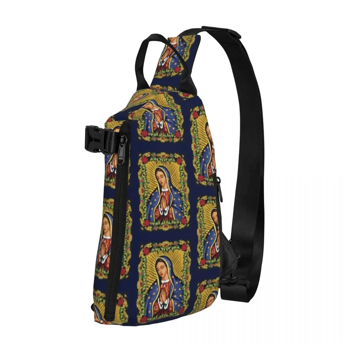 

Our Lady Of Guadalupe Shoulder Bags Virgin Mary Running Chest Bag Women Travel Graphic Sling Bag Retro Phone Small Bags