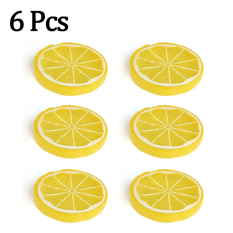 

Искусственные ломтики лимона для фотосъемки, 6 шт.