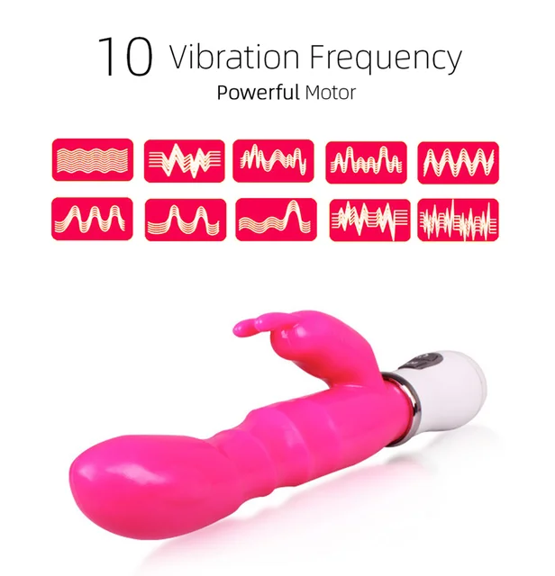 Sex Toy Rabbit Vibrators Vagina G Spot Clitoris Nipple Dual Stimulator Massager Dildo Vibration AV Stick For Women Adult Product 3