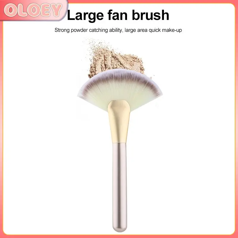 

Professional Fan Shape Highlighter Blush Brush Face Foundation Concealer Make Up Brush Beauty Cosmetic Tools Dropshipping