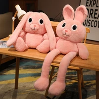 100cm stretchable ears rabbit plush toy adult children soft stuffed plush toy kids toys stretched ears legs bunny easter gifts