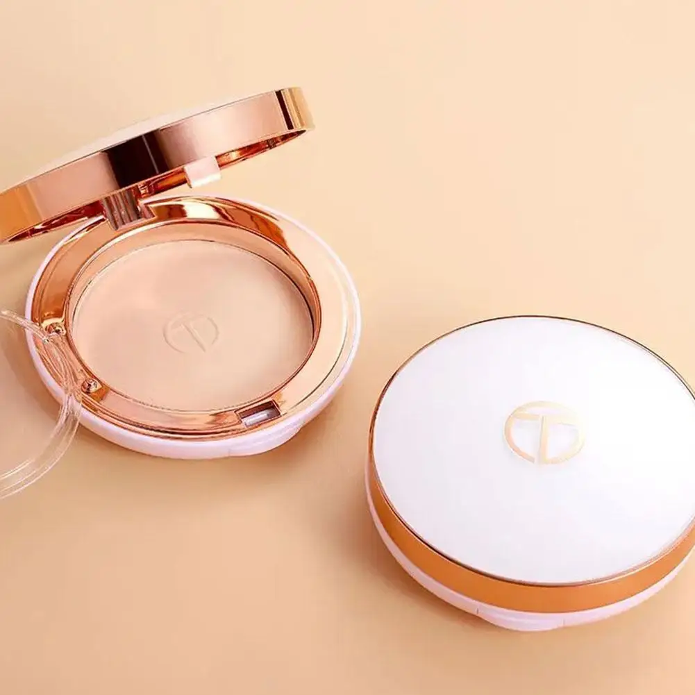 

Face Setting Powder Cushion Compact Powder Oil-Control 3 Colors Matte Smooth Finish Concealer Makeup Pressed Powder