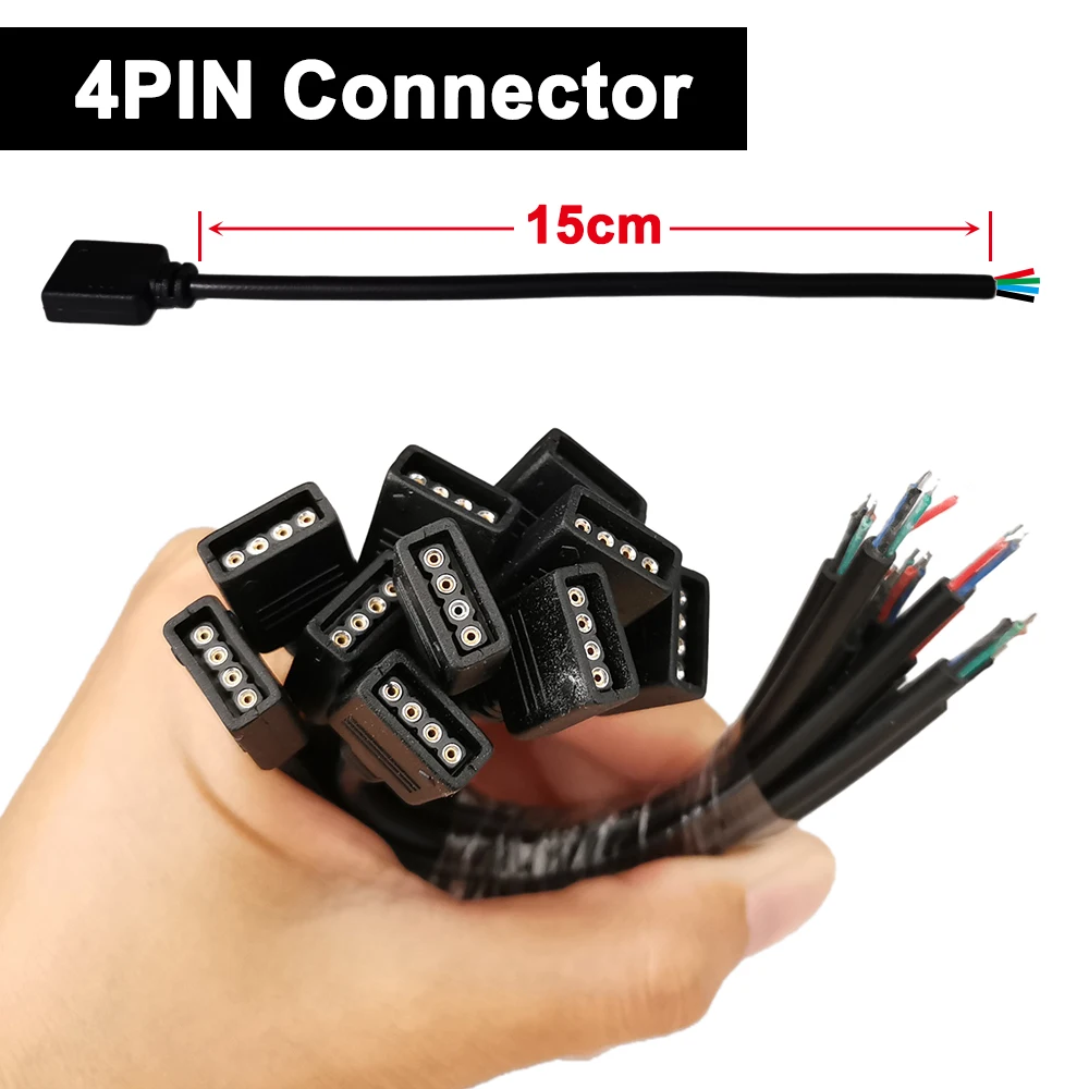 Удлинительный кабель для светодиодной ленты WS2812 5050 RGB RGBW 15 см 3 контакта 4 5