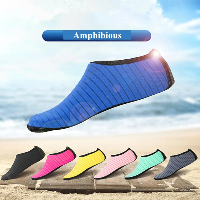 

Men Women Beach Barefoot Aqua Socks Sneakers Water Shoes Gym Sports Surfing Diving Swimming Bathing Snorkeling Shoes Adults