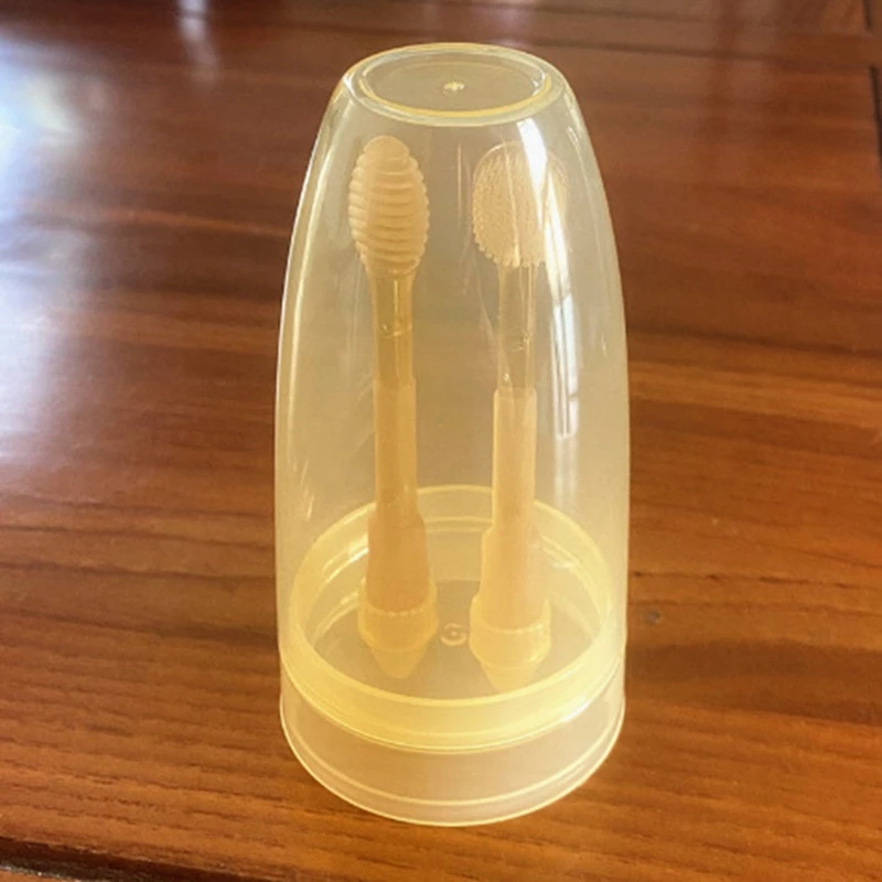 2 шт. Силиконовые Зубные щётки для детей 0-12 месяцев