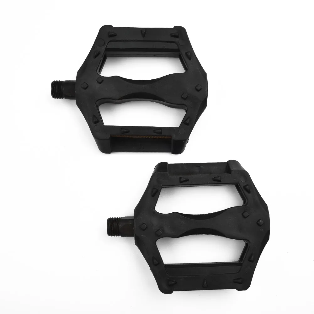 

1Pair Mountain Bicycle Road Bike Plastic Pedals Cycling Anti-Slip Widened Pedal Ultralight Cycling Parts Accessories Flat Plat