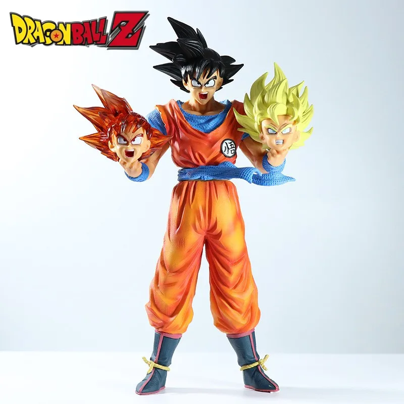 

29cm Dragon Ball Son Goku Replaceable Head Model Dolls Figurines Toy Action Figures Anime Collectible Statue Decor Ornament Gift
