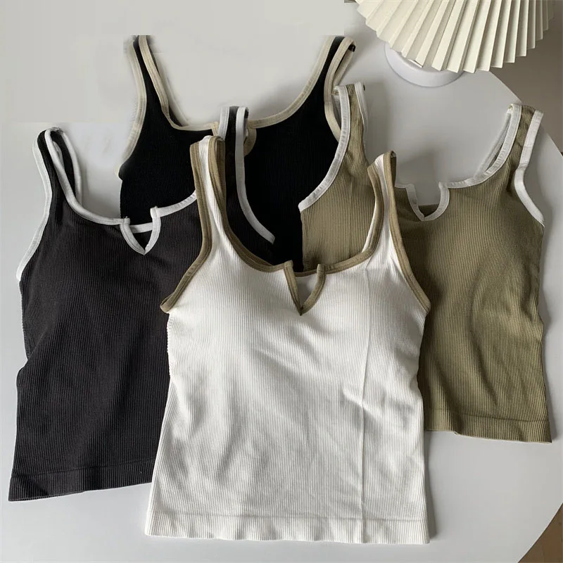 

Женский пикантный жилет, мягкая кофта, трикотажная эластичная повседневная майка без рукавов в рубчик, женские топы