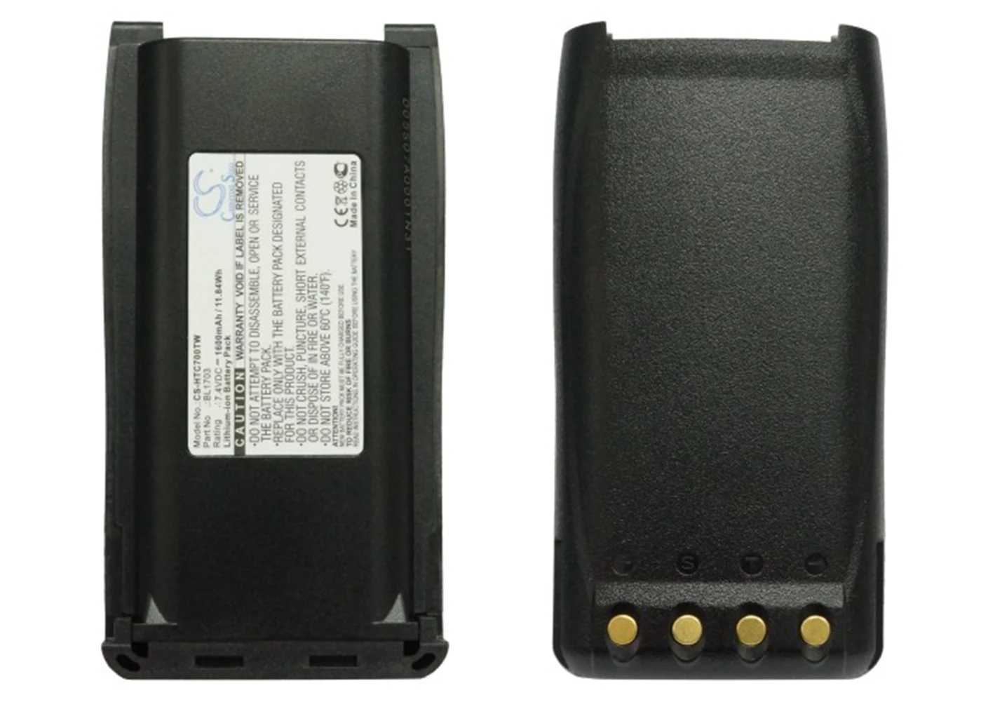 

Cameron Sino 1600mA Battery for HYT TC 800M,TC-700,TC-700U,TC-700V,TC-710 BH1801,BL1703,BL1703Li,BL2102