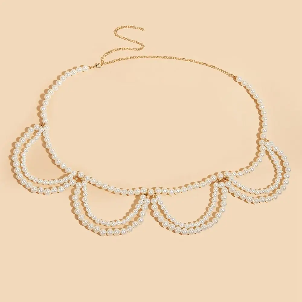 Цепочки на талию с кисточками и искусственным жемчугом винтажная элегантная