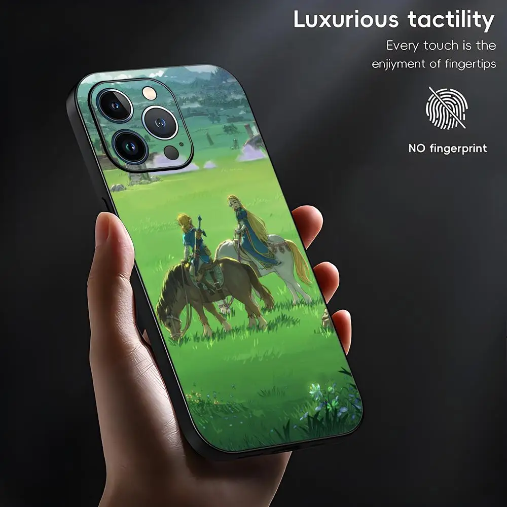Чехол для телефона Game Legends Player Zeldas iPhone 15 14 13 12 11 X XR XS XSMAX 8 7 Plus Mini Pro Max мягкий черный