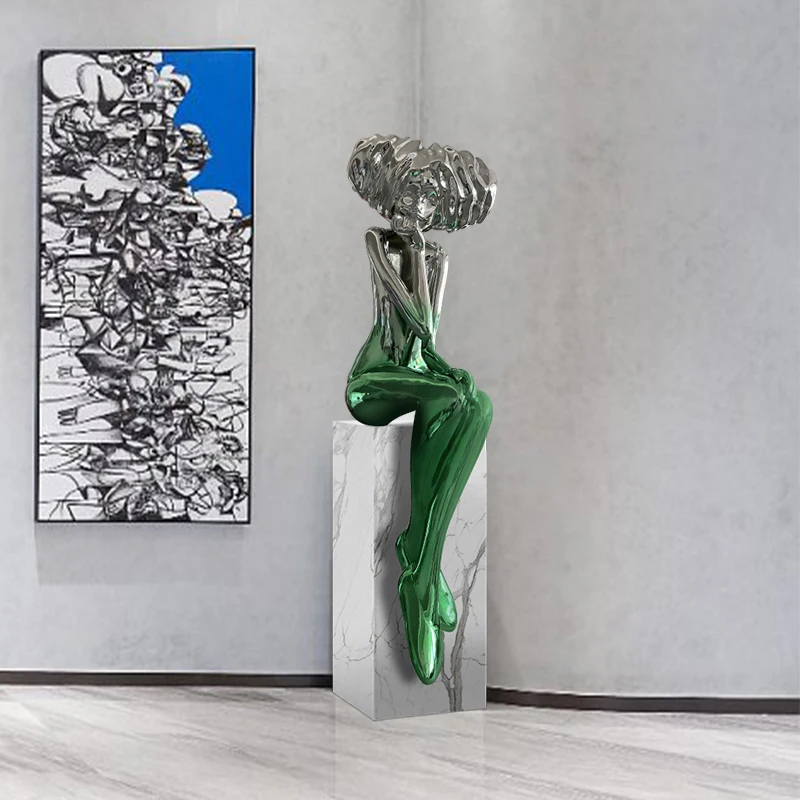 

XK изображение персонажа скульптурные украшения Продажи Офисная модель комната современный пол для гостиной художественное оформление