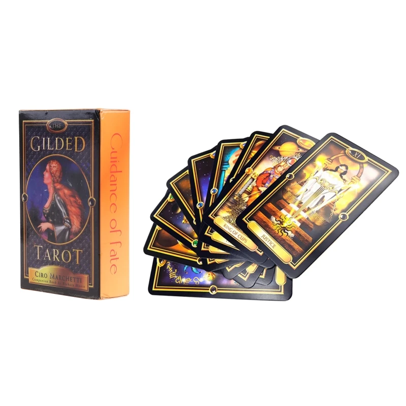 

270C Easy Tarot 78 Cards Deck Guidance of Fate Mysterious English Oracle Card Divination Family Party Board Game