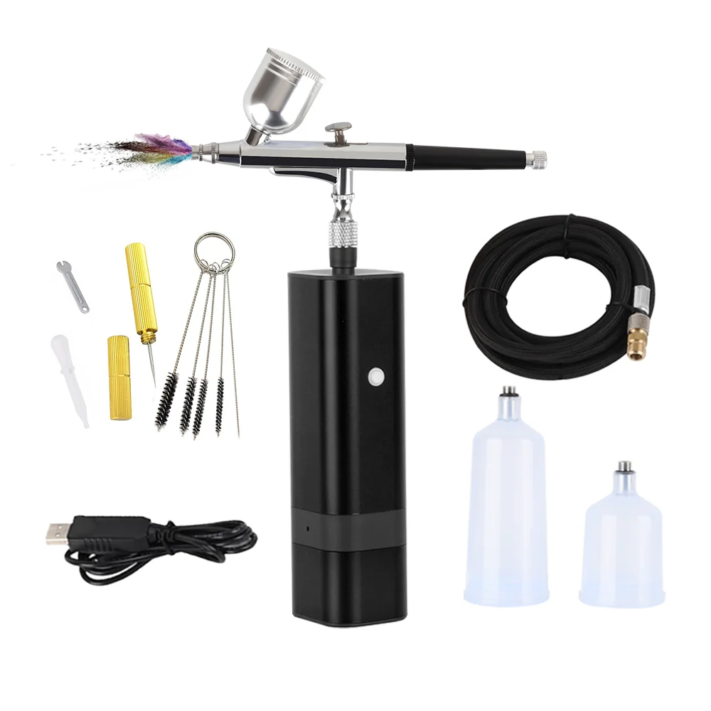 Free Shipping Cordless Airbrush Compressor High Power Professional Travel Beauty Care Nano Spray Pneumatic Tool