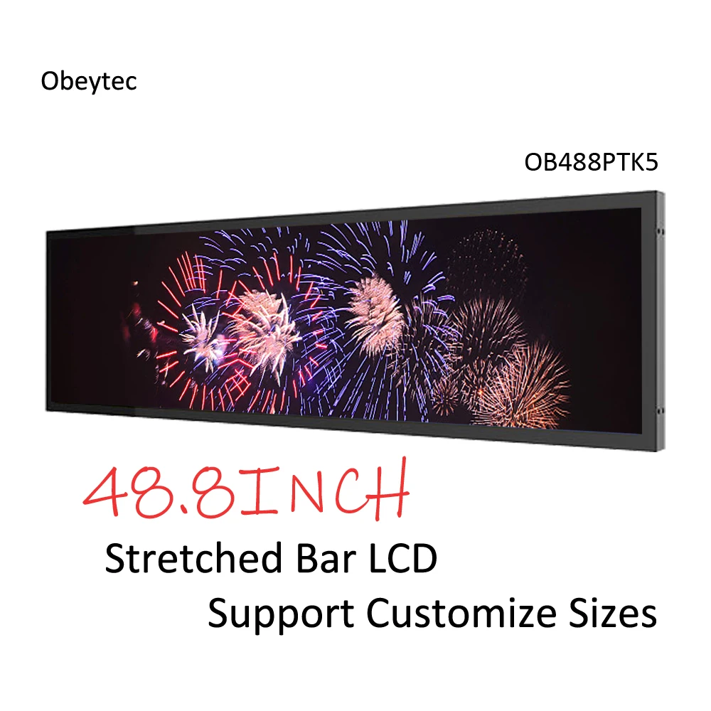 2022 obeycrop Super hot Bar ЖК-дисплей 48 8 дюймов Android 1 + 8G зона обзора 1209 6*226 5 мм 1920*360 FHD |