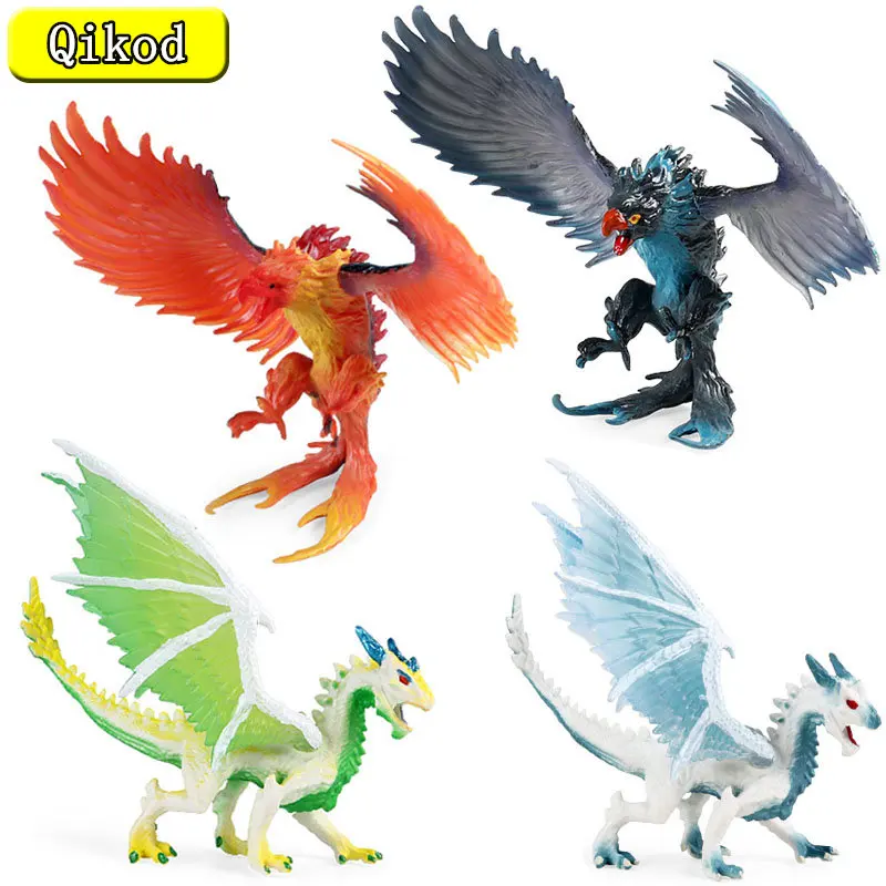 

Simulation Brutal Dragon Toy Figurines Dragon Dinosaur Flaming Eagle Mythical Animal Model Action Figure Child Collectible Toys