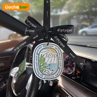 6pc air freshener car perfume natural scented tea paper auto hanging deer shape aromatherapy car accessories interior decoration