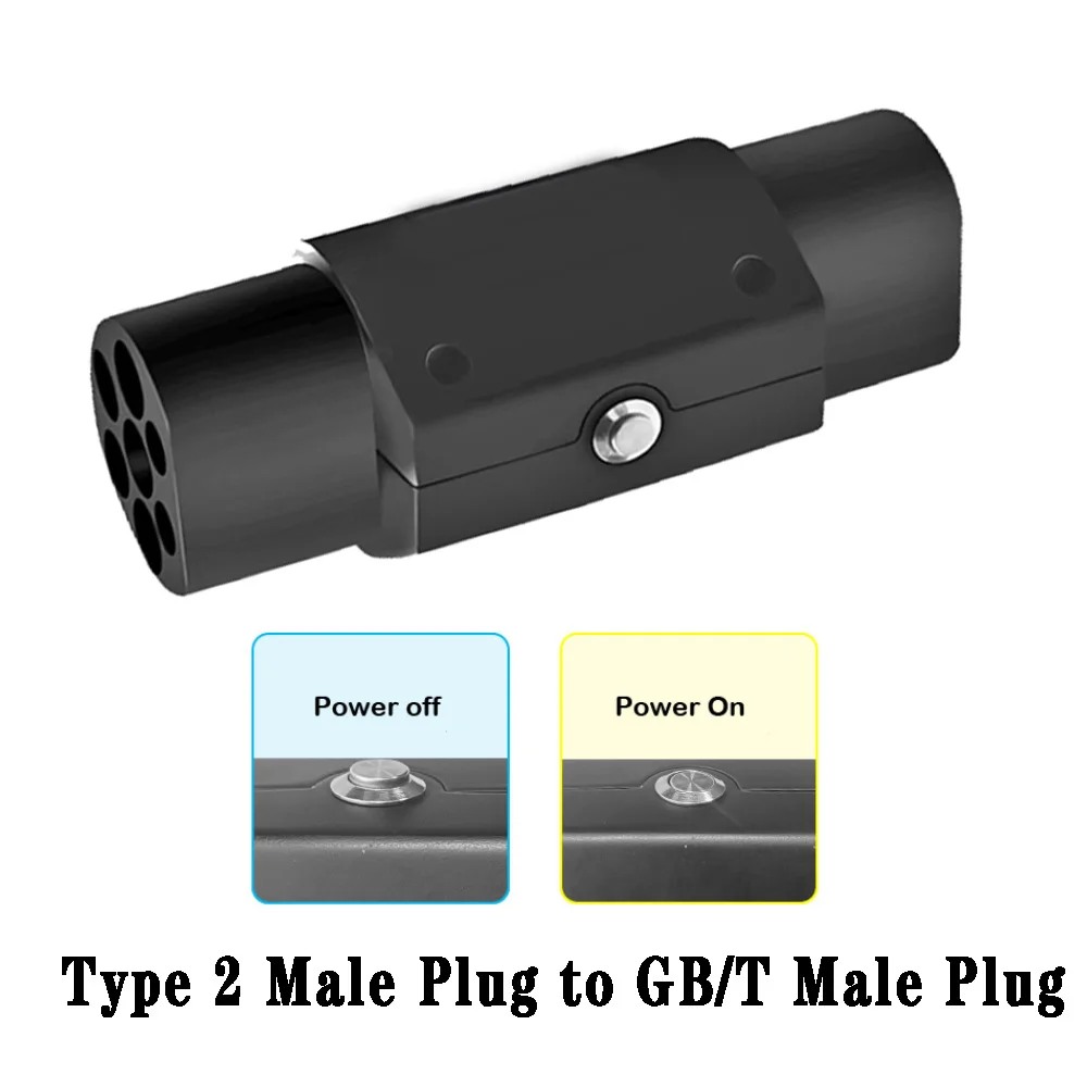 32A 22 кВт 3-фазный Тип 2 к GBT кабель EV штекер гнезду IEC 62196 зарядный адаптер для