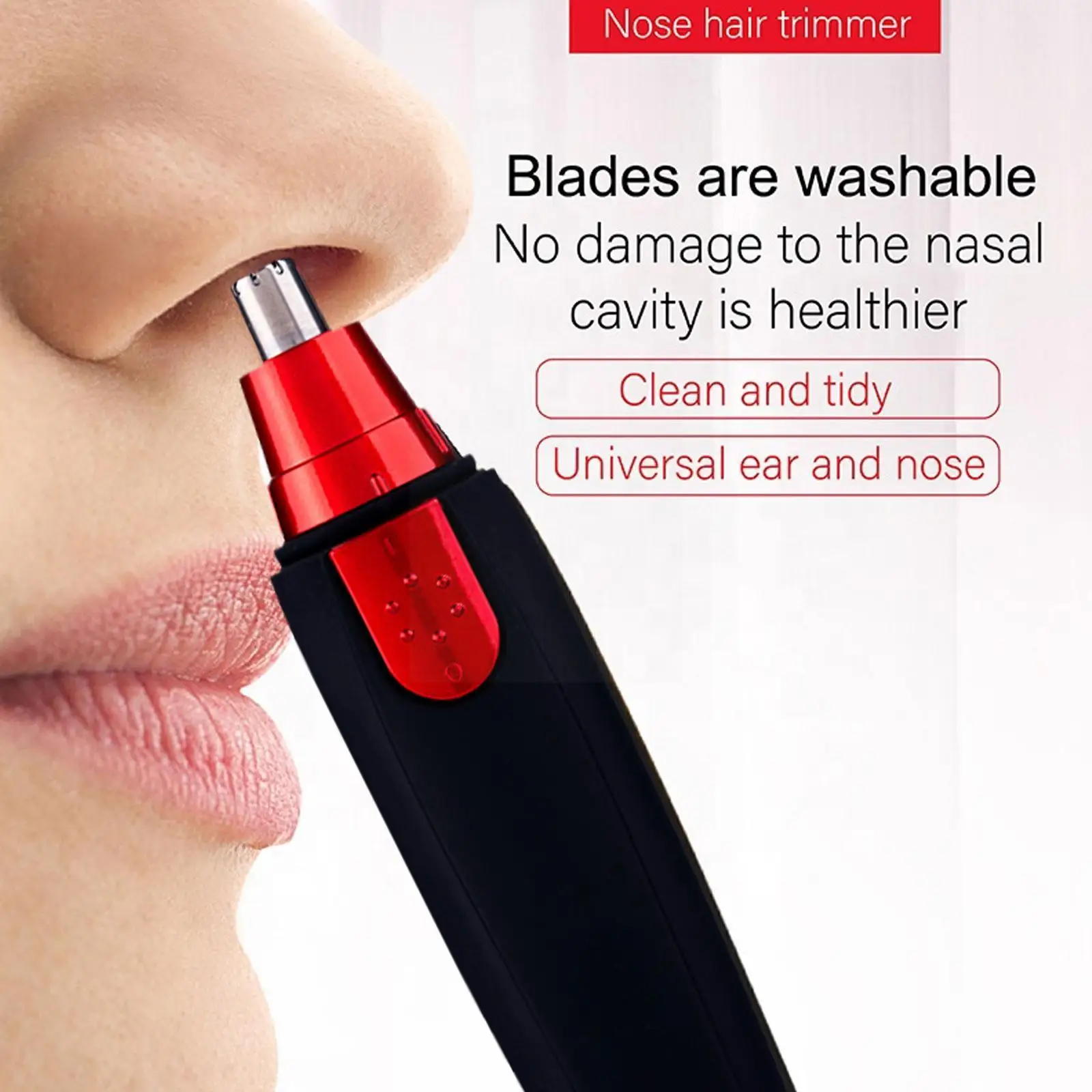 

1pcs Electric Nose Hair Trimmer Ear Removal Shaving Eyebrow Cutter For Men And Women Nasal Wool Implement V8y8