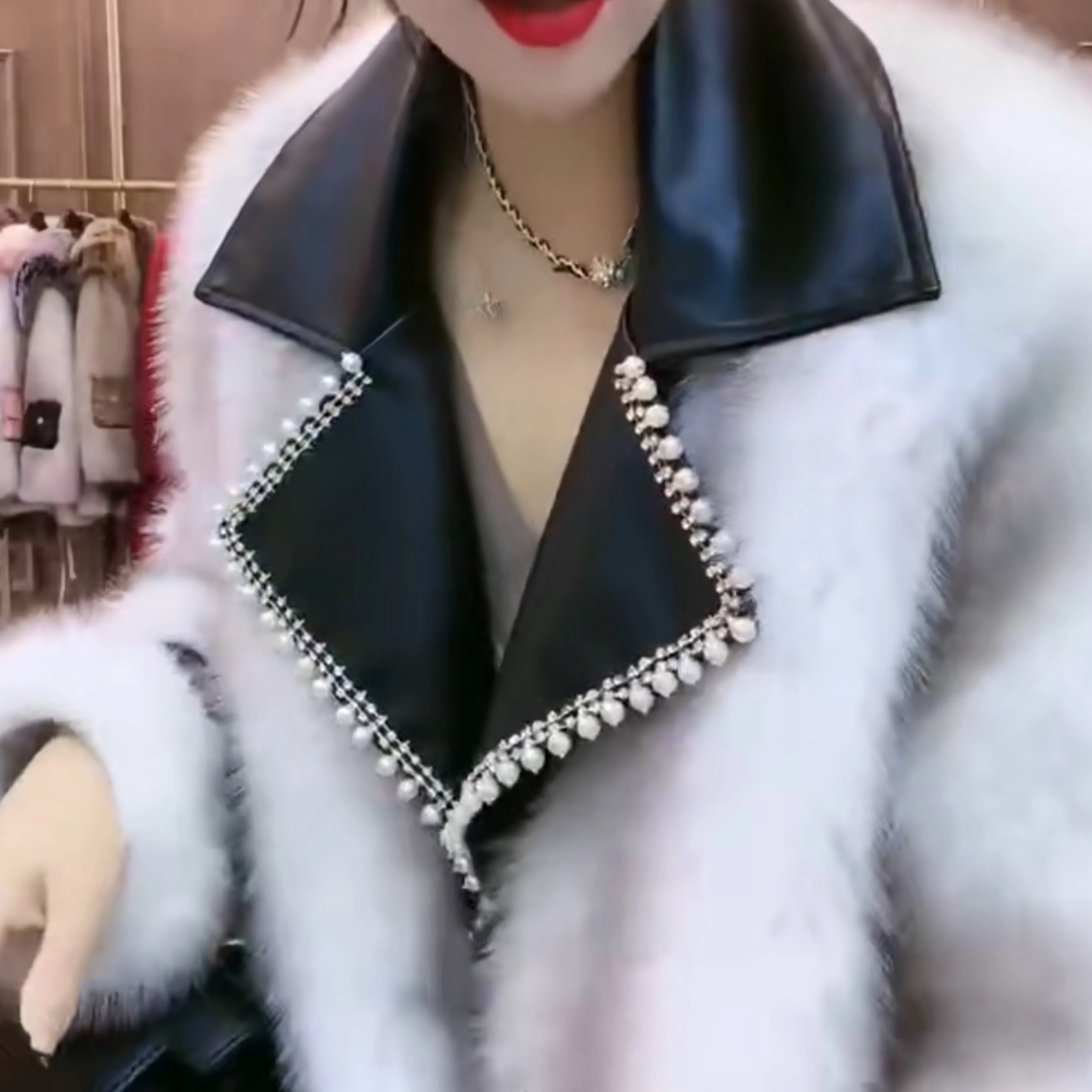 European Fur Coat 2022 New Winter Fashion Long Sleeve Ladies Toka Double Face Wool Leather Warm Casual Elegant Women Fur Jacket