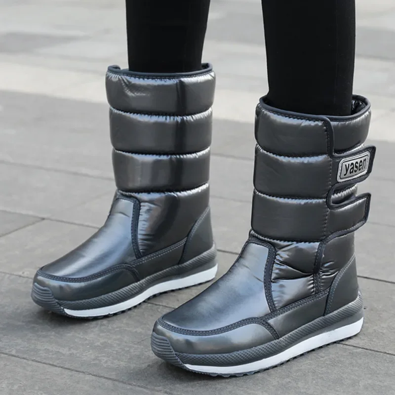 Мужские зимние ботинки на платформе для мужчин толстая плюшевая