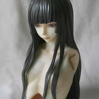 resin figure unpainted model kit anime figure garage kitgirl with vegetables in gk white mold box