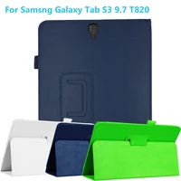 auto wake up smart fold shell hard tablet cover case for samsung galaxy tab s3 9 7 t820 t825 tablet case funda flip stand cover