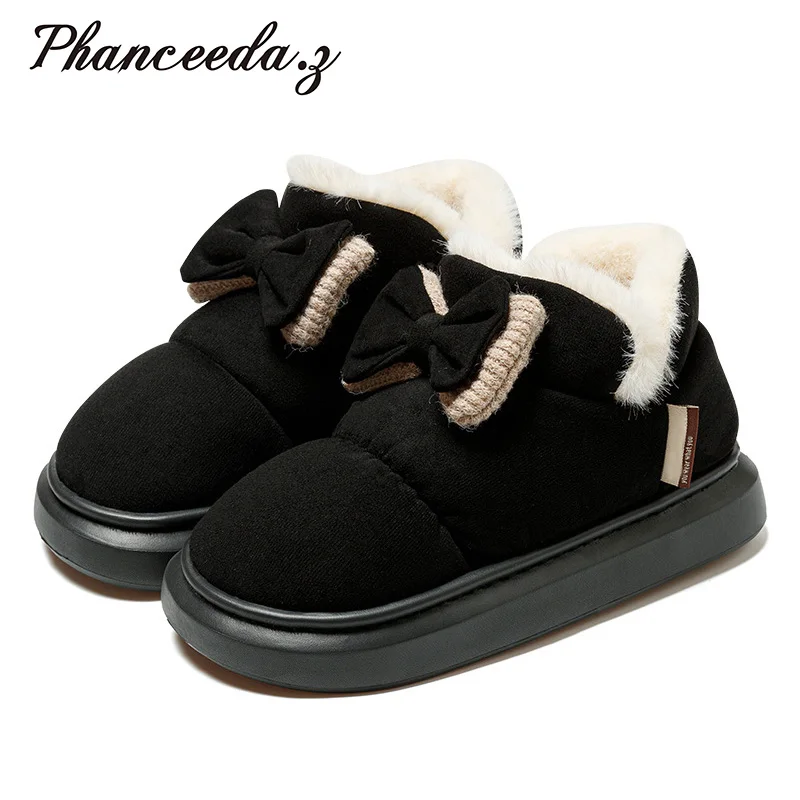 

Женские Классические ботильоны из натуральной кожи, на очень высокой платформе, зимние теплые ботильоны 4 см с мехом, пушистые атласные ботинки для снежной погоды, 2023