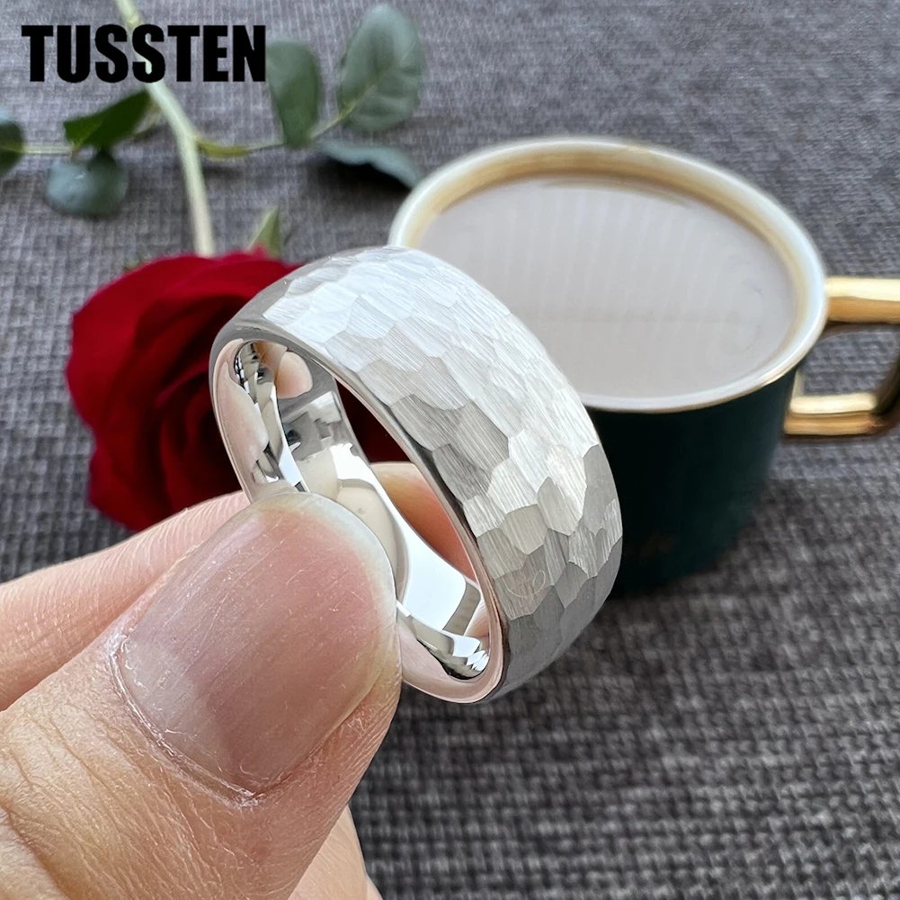 TUSSTEN 4/6/8 мм для мужчин и женщин кольцо в виде молотка Свадебная лента модные