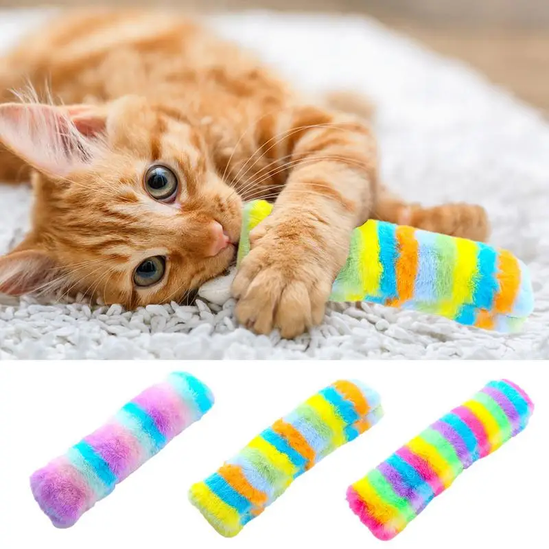 

Cute Cat Toys Catnip Pets Toys Cats Supplies Puppy Kitten Teeth Grinding Cat Plush Thumb Pillow Protect Mouth Pet Accessories