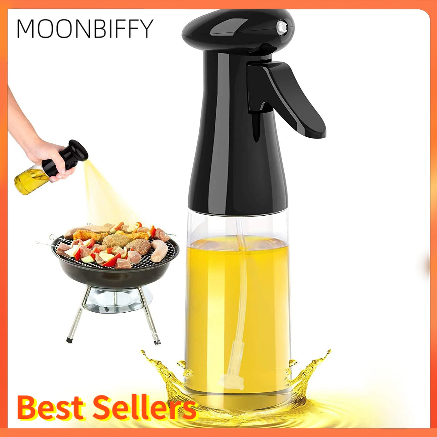 

210ML Olive Oil Spray BBQ Cooking Kitchen Baking Olive Oil Sprayer Oils Spray Empty Bottle Vinegar Bottle Oils Dispenser Salad