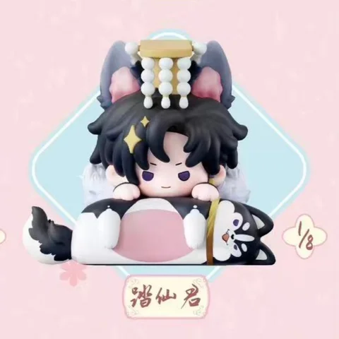 Фигурка LISV «Хаски и его белый кот Шизун»