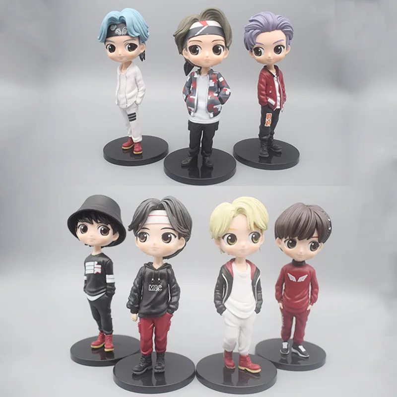 

7styles 15.5CM KPOP Star TOP Group PVC Figure Model Toys Bangtan Boys Groups A.R.M.Y Action Figures Doll girls gifts