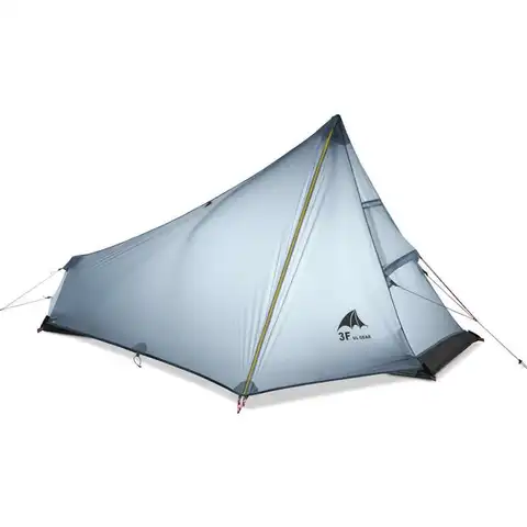 3F UL GEAR 740g Открытая сверхлегкая кемпинговая палатка 3 сезон 1 Индивидуальное профессиональное 15D силиконовое покрытие без стержня