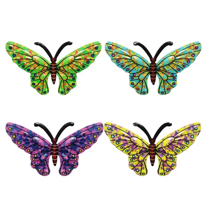 

Iron Butterfly Sculpture Metal Wall Decorations Restaurant Entrance Living Room Wall Decor