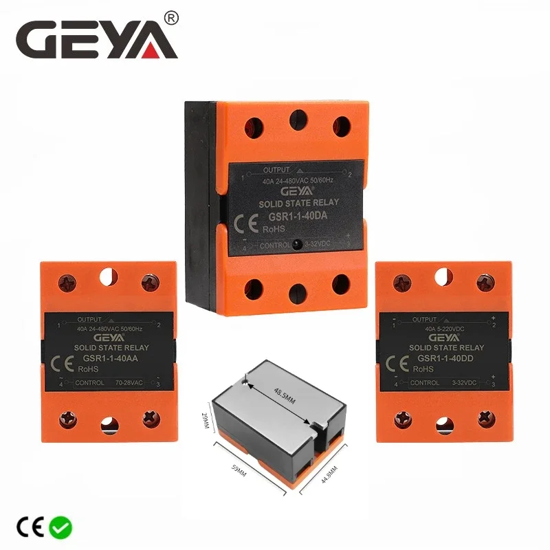 

GEYA GSR1-1 Твердотельное реле DC-AC 10-120A