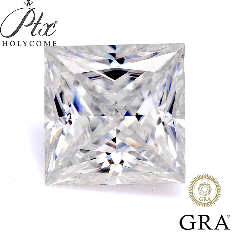 Камень Муассанит свободные искусственные бриллианты D бесцветные принцесса