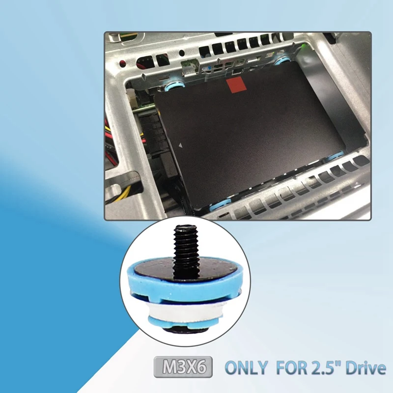 8 шт. крепежные винты для жесткого диска изоляционная втулка бесшумные HP 2 5 дюйма