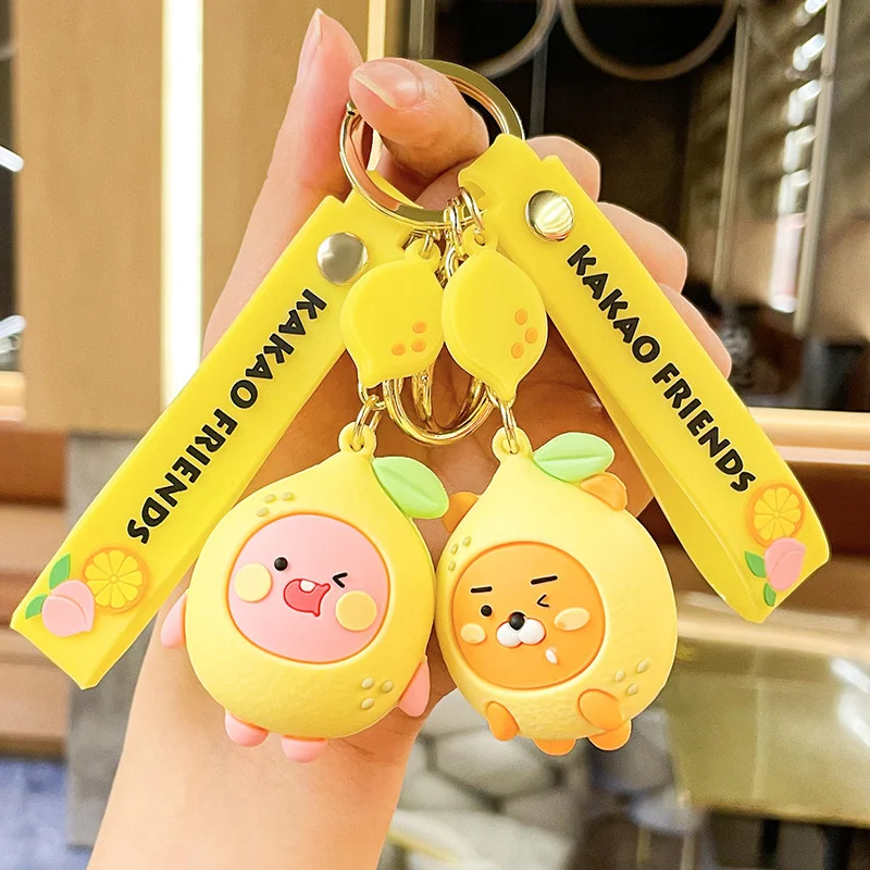 

Cartoon Kakao fruit cute fart peach keychain female cute car pendant trend bag pendant gift wholesale